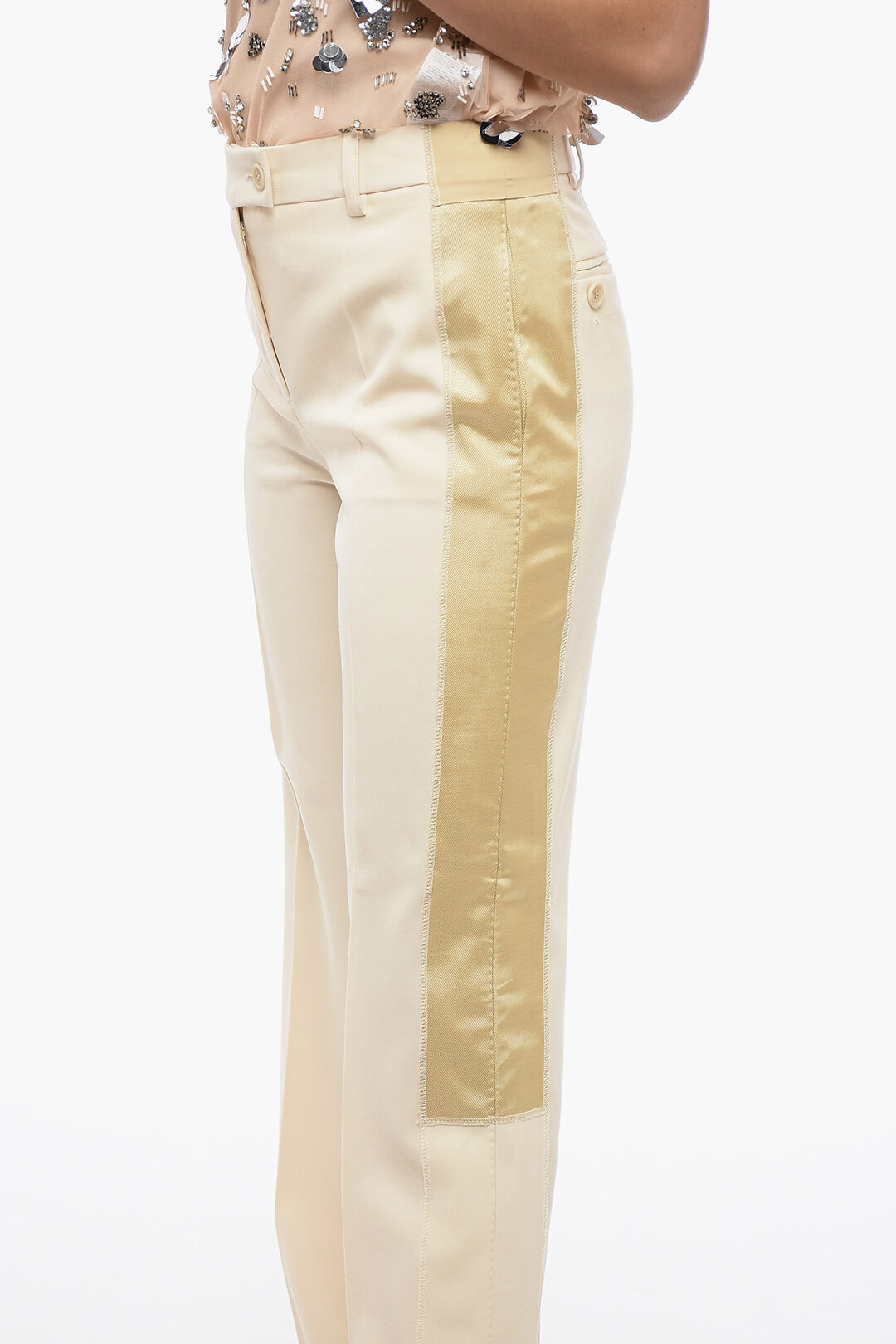 Moschino COUTURE Virgin Wool Tailoring Pants with