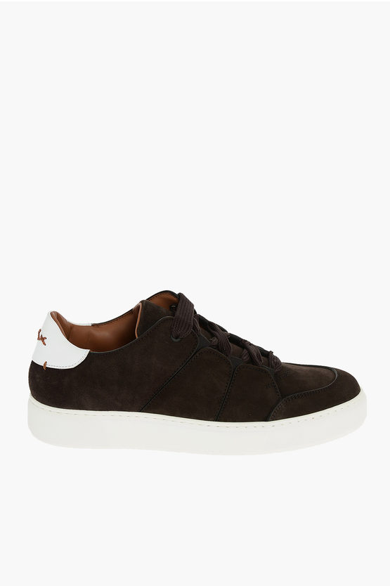 Ermenegildo Zegna COUTURE XXX Suede Leather Sneakers men - Glamood