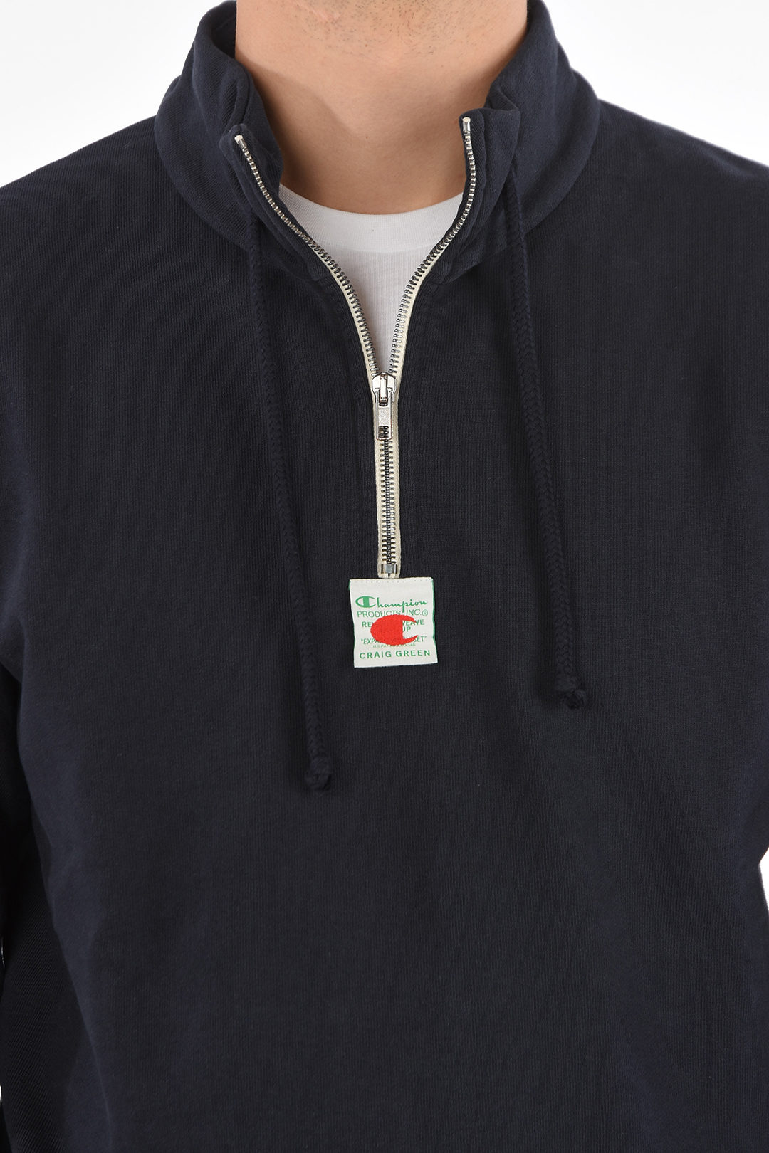 Champion CRAIG GREEN half zip mock-neck sweatshirt men - Glamood Outlet | Sweatshirts