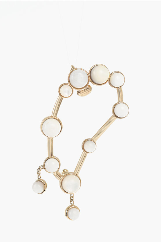 Chloé Crawler Single Zodiac Earring With Stone Details