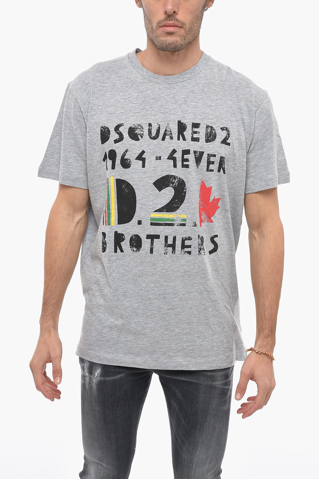 Dsquared2 Crew Neck 4EVER Cotton Blend T-Shirt men - Glamood