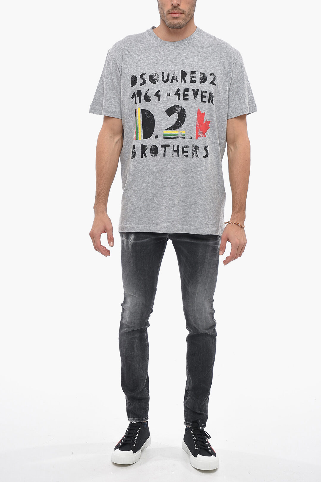 Dsquared2 Crew Neck 4EVER Cotton Blend T-Shirt men - Glamood