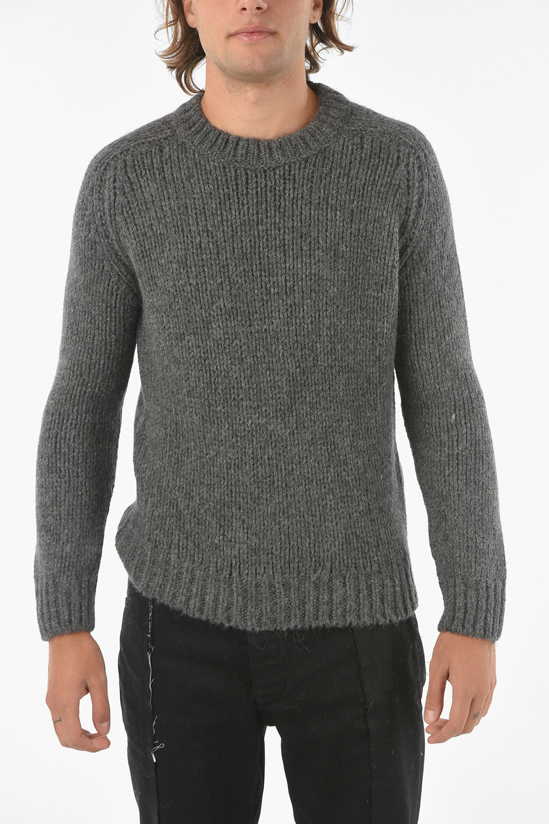 Yves Saint Laurent Crew Neck Alpaca Blend Pullover herren