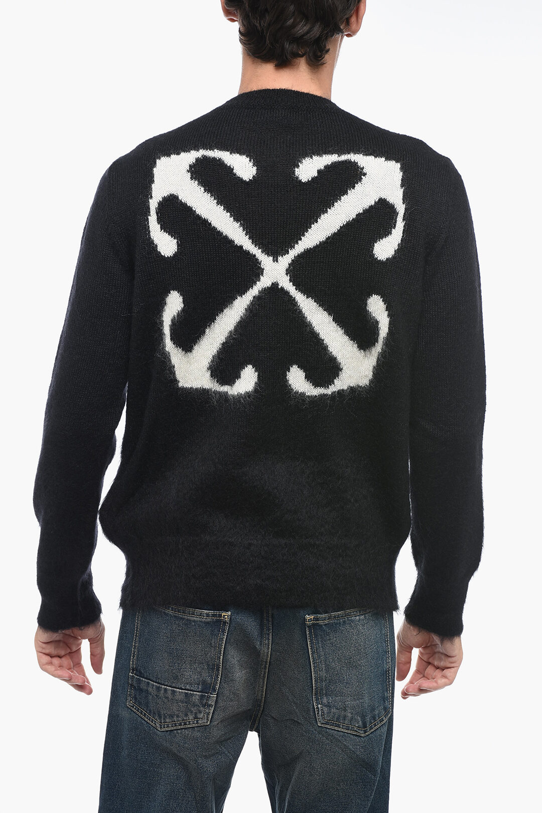 Off white mohair sweater deals