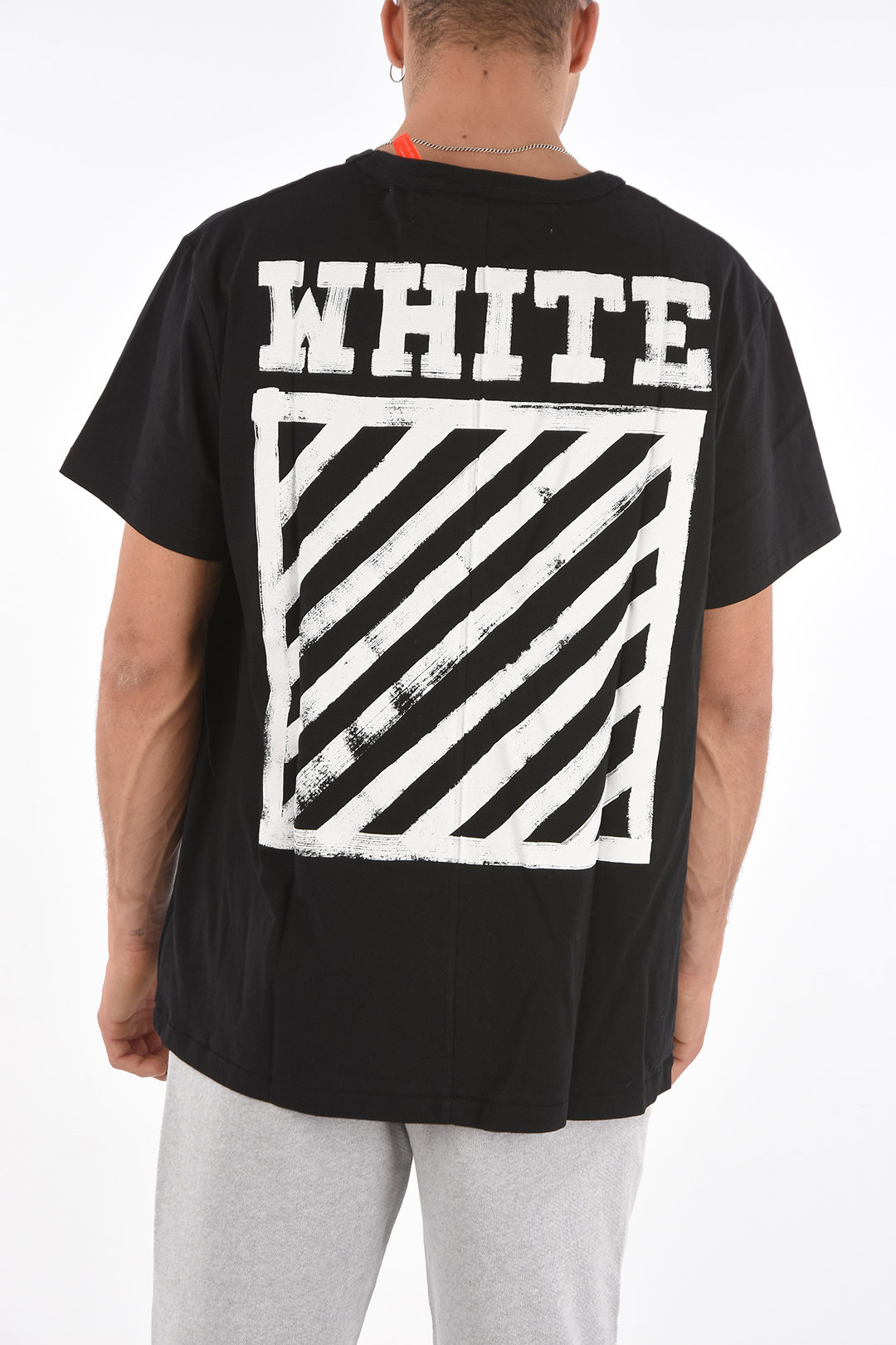 Off white clearance brushed diagonals tee