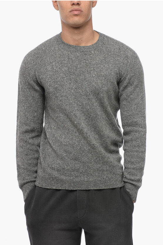 Shop Roberto Collina Crew Neck Camel Blend Sweater