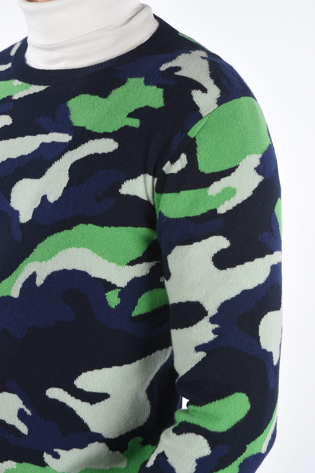 camouflage cashmere sweater