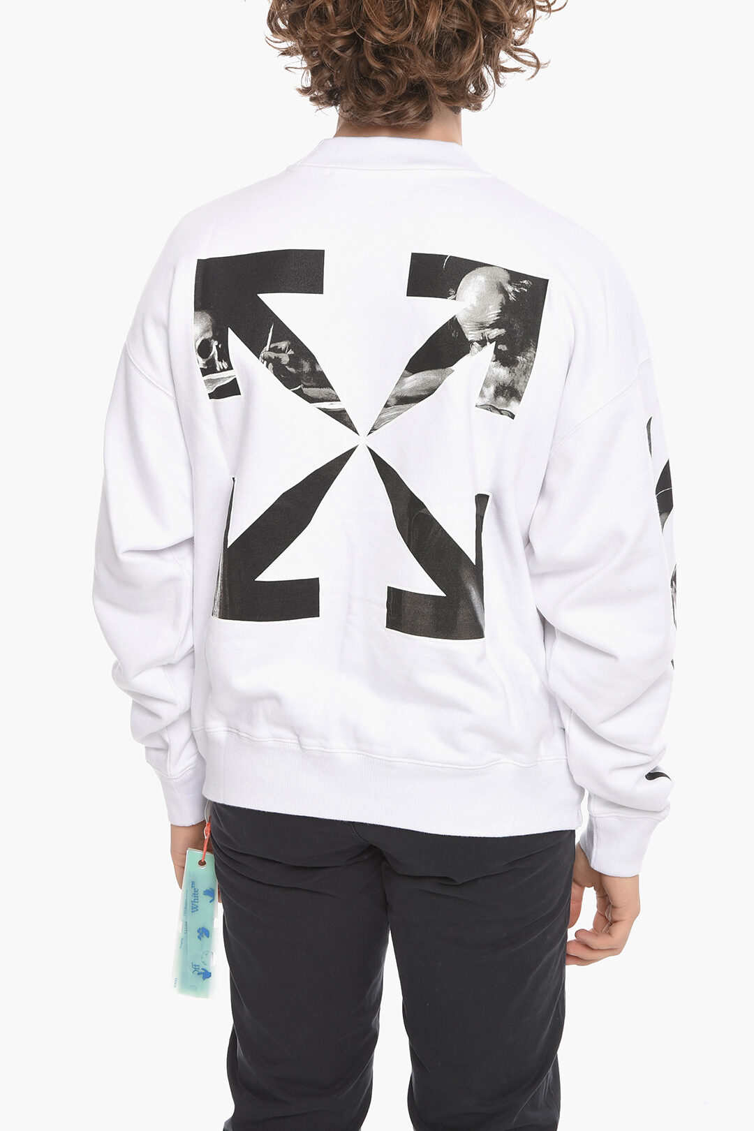 Off-White Crew Neck CARAVAGGIO ARROW Printed Sweatshirt men
