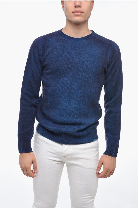 Shop Altea Crew Neck Cashmere Blend Sweater