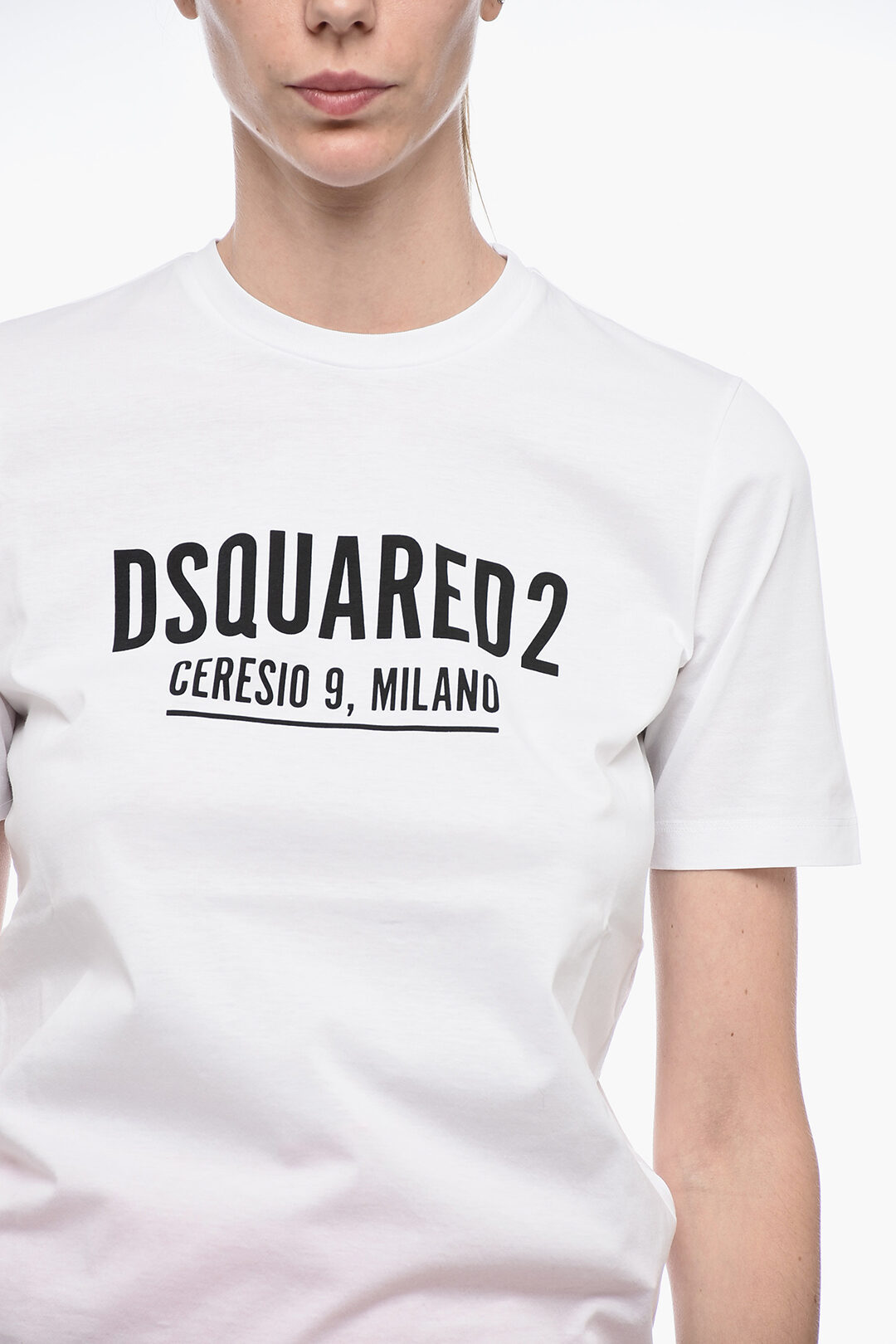 Dsquared2 Crew Neck CERESIO 9 T-Shirt with Printed Logo