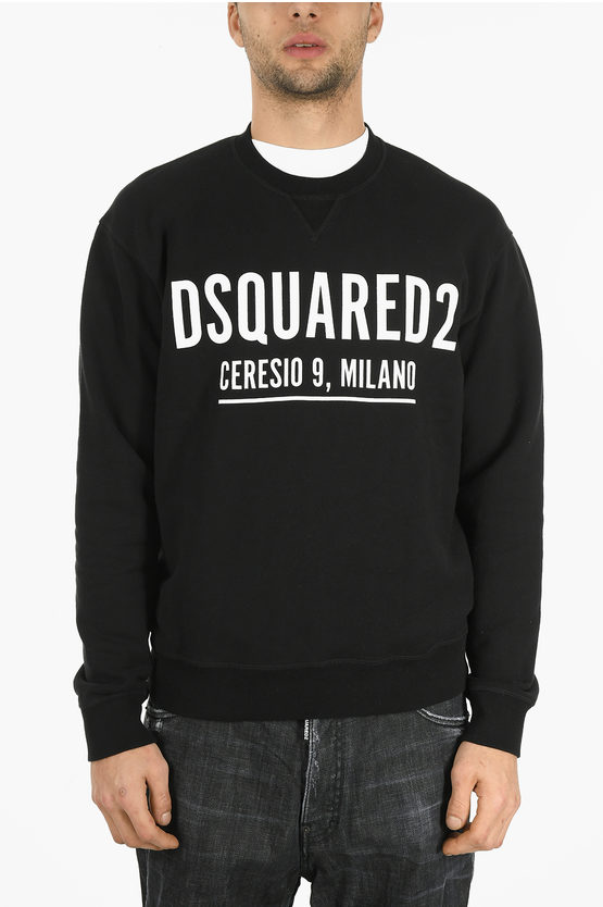 Dsquared2 Crew Neck Cool Fit Printed Logo Sweatshirt