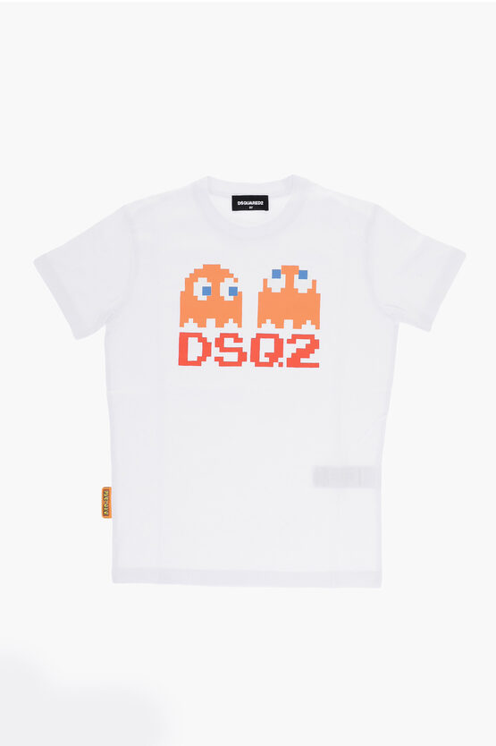 Shop Dsquared2 Crew-neck Cool Fit T-shirt With Pac-man Print