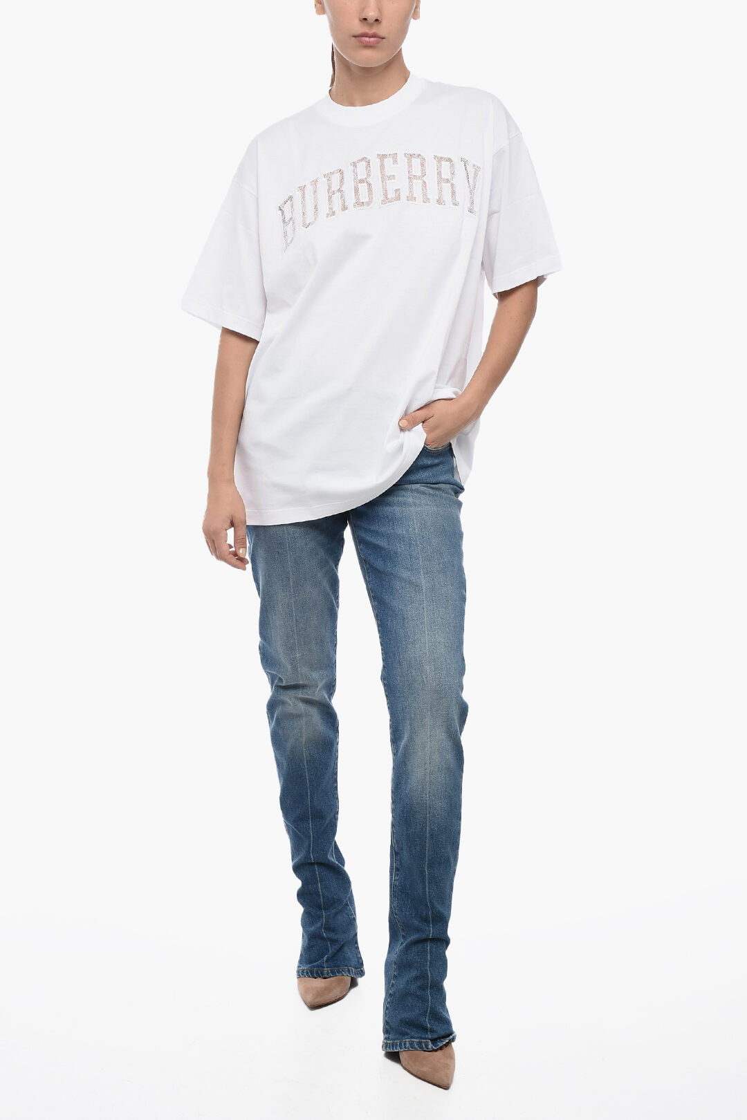 Burberry crew neck t shirt best sale