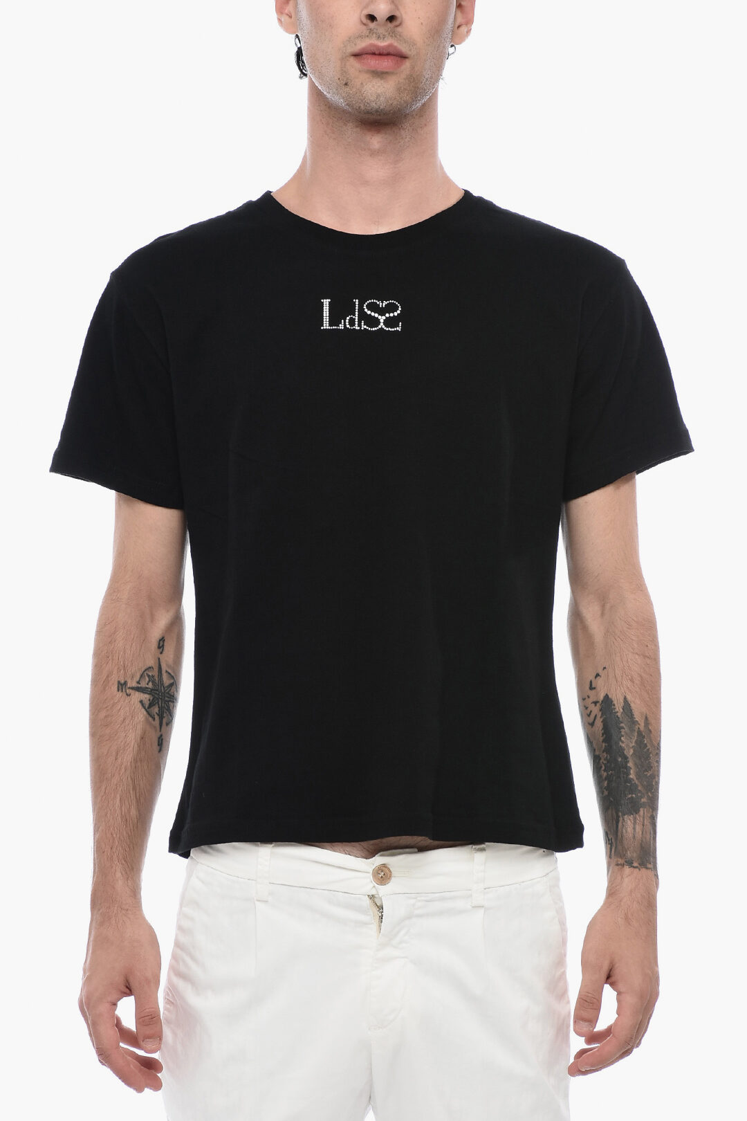 【関税込み】Ludovic de Saint Sernin Tシャツ Black Stud T-shirt by Ludovic de Saint Sernin on Sale