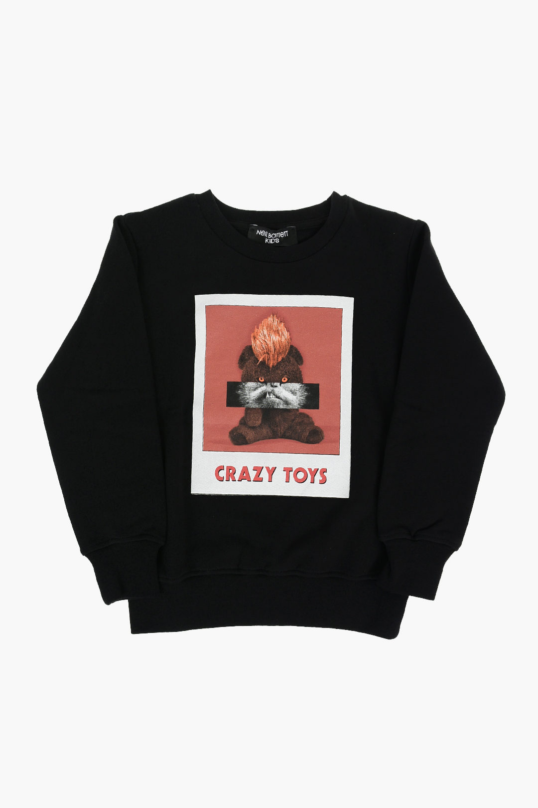 Neil Barrett Crew Neck CRAZY TOYS Fleece Cotton Sweatshirt boys