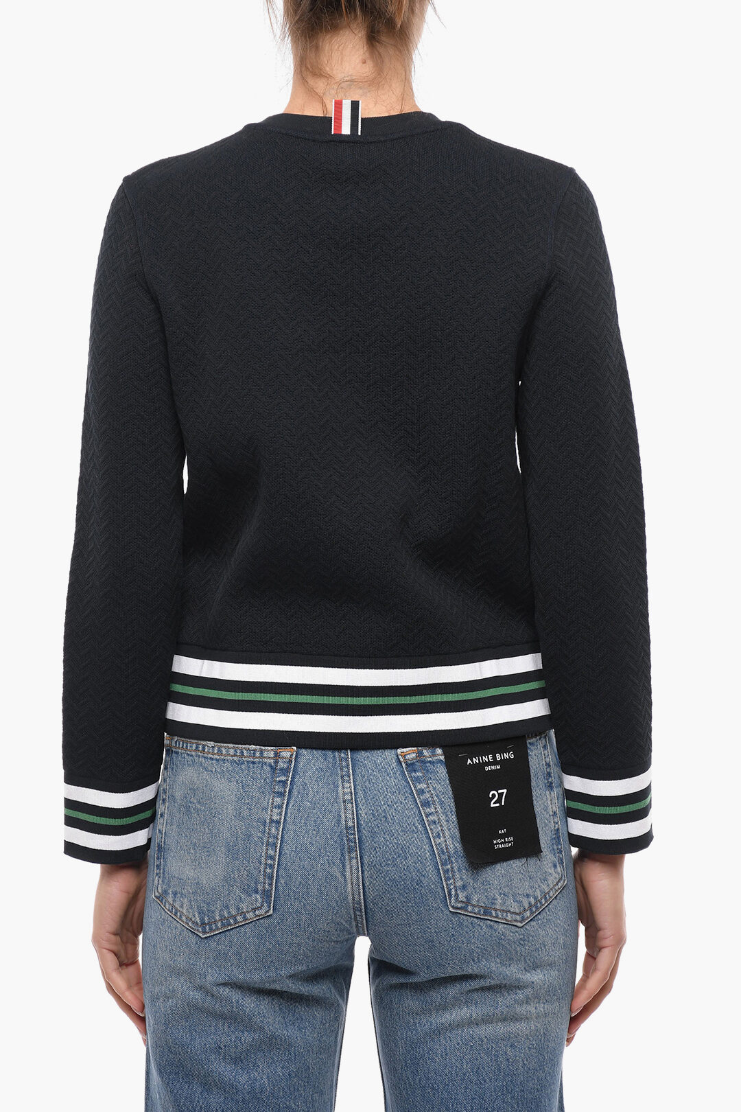 Thom Browne Crew Neck CRICKET Cotton Blend Sweater women Glamood