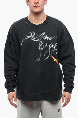 Outlet Palm Angels Crew Neck Sweatshirts - Glamood Outlet Outlet Palm Angels Crew Neck Sweatshirts - Glamood Outlet