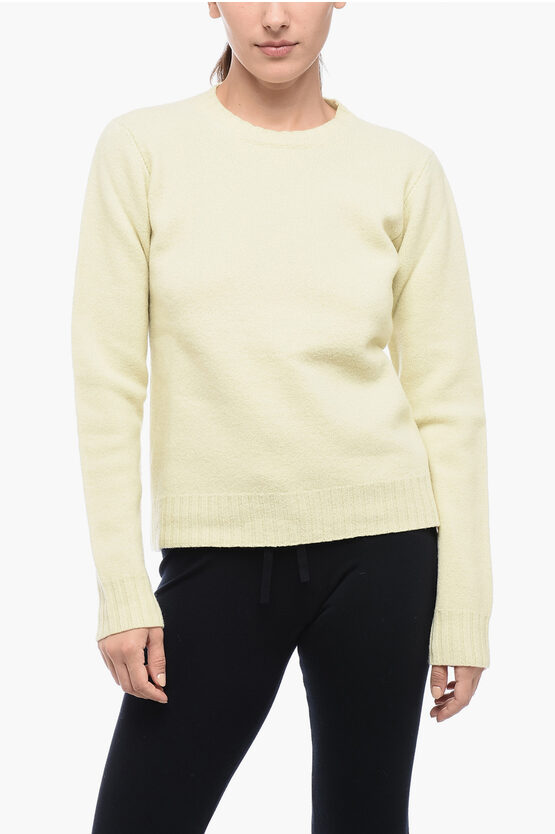 Shop Jil Sander Crew Neck Harmony Wool Pullover