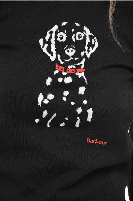 Barbour Crew Neck HOMESWOOD Cotton and Cashmere Sweater women