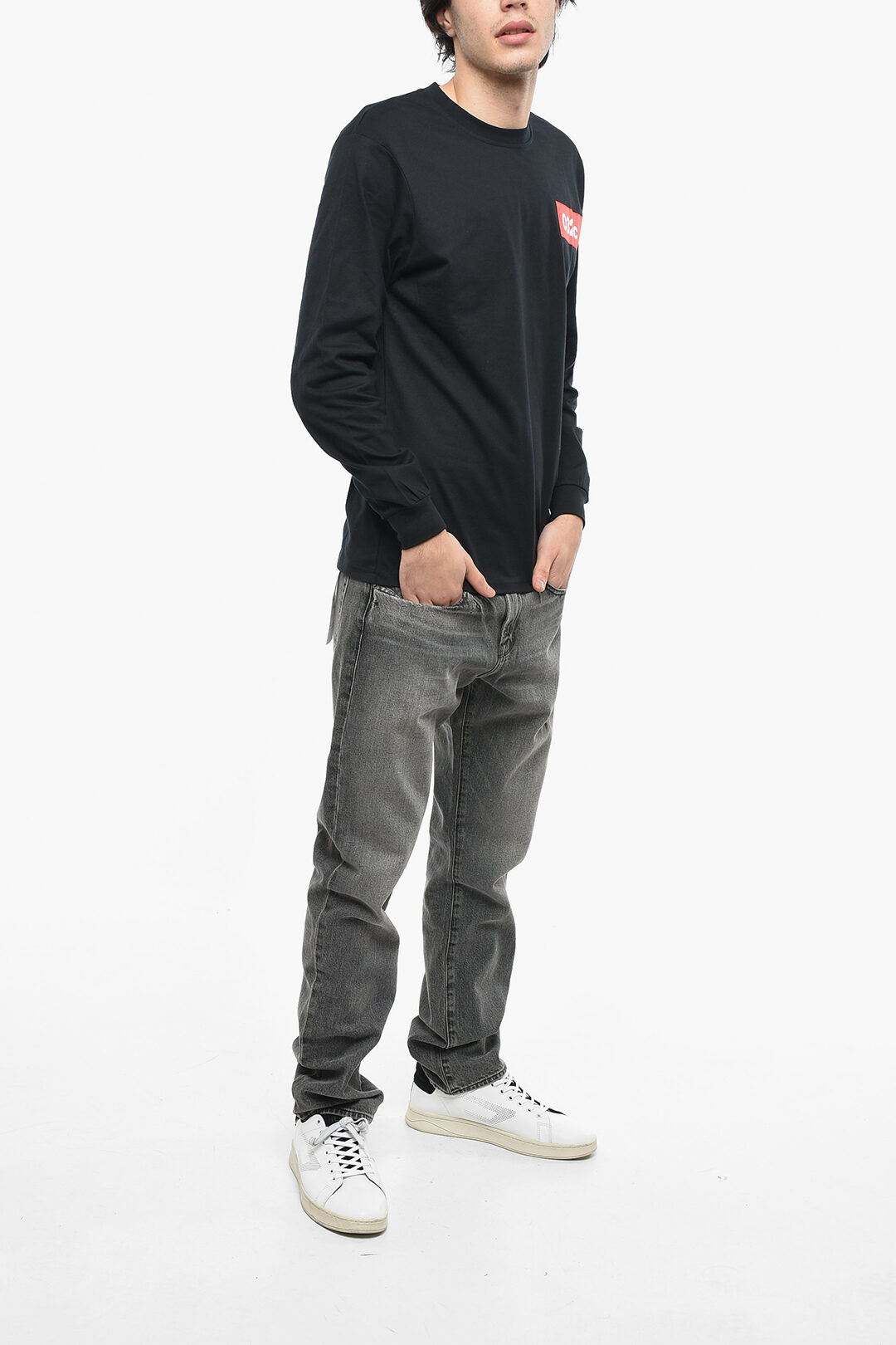 新品　BRIEFING SIDE LOGO LINE CREW NECK Buy Green Side Stripe Graphic Crew Neck Sweatshirt from Next