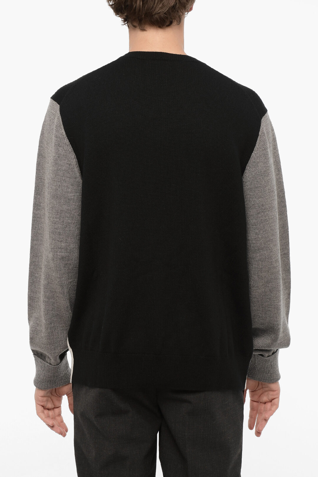Neil Barrett Crew Neck MODERNIST Sweater with Color Block