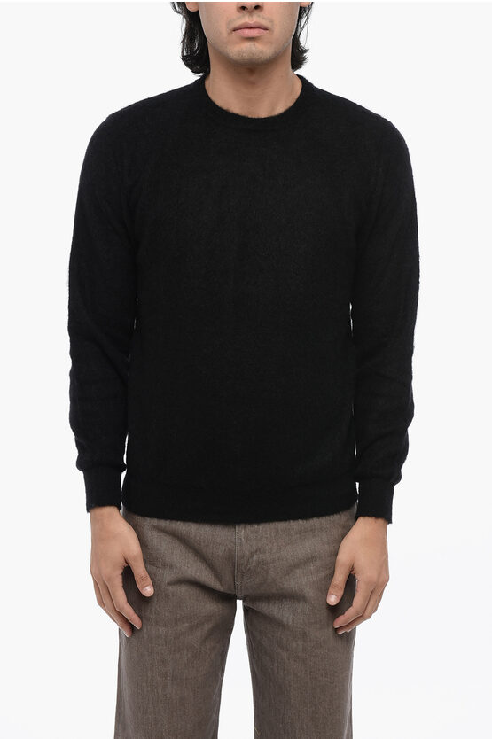 Shop Roberto Collina Crew Neck Mohair Blend Sweater