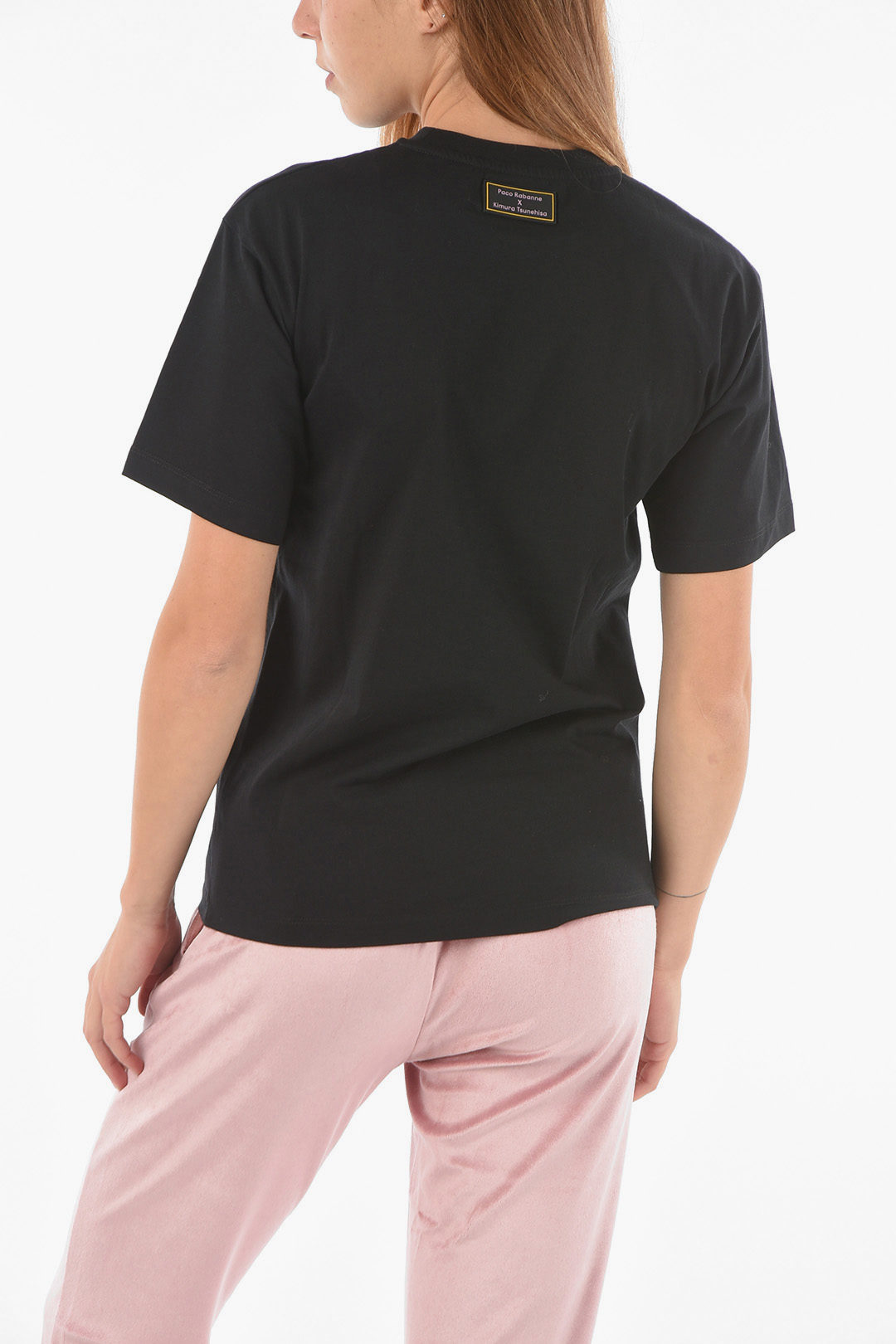 Paco Rabanne Crew Neck MOON ISLAND Printed T-Shirt women