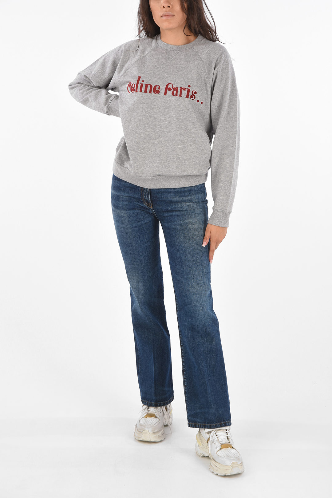 celine cropped sweatshirt