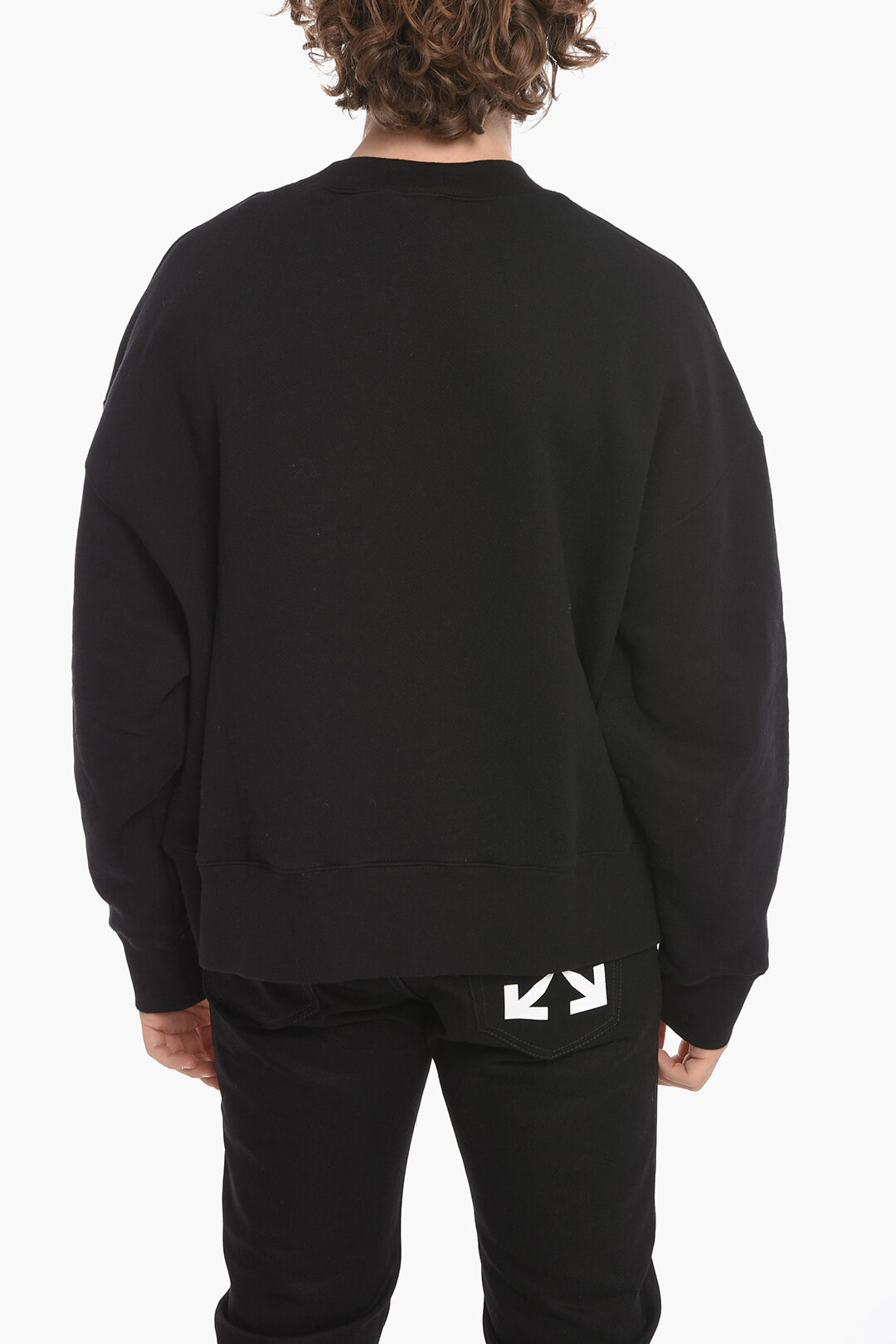 Palm Angels Crew Neck PARROT Sweatshirt with Terry Patch men