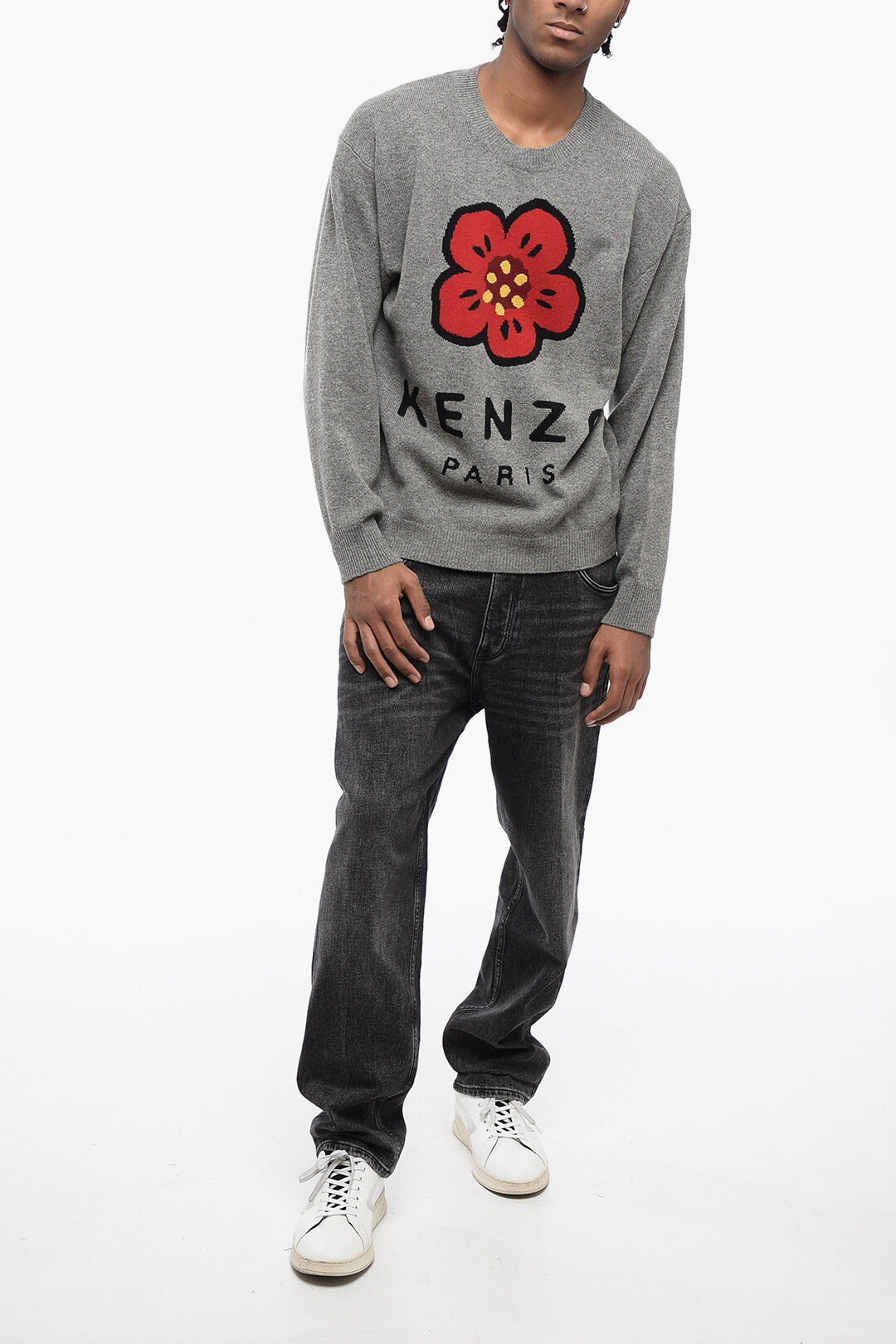 Kenzo Crew Neck POPPY Wool Sweater men - Glamood Outlet
