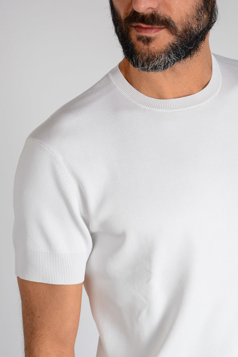 Neil Barrett Crew Neck Ribbed Edge 