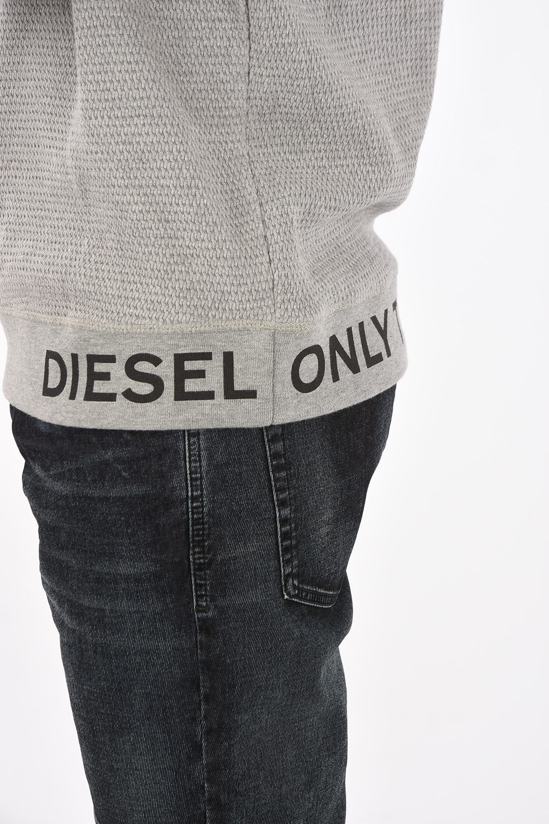 Diesel crew-neck S-PEWTER sweatshirt men - Glamood Outlet