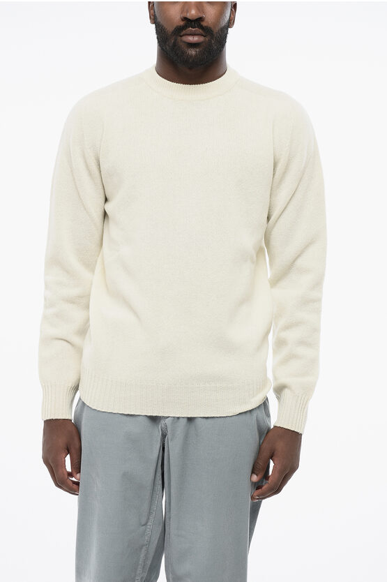 Altea Crew Neck Sella Virgin Wool Sweater In White