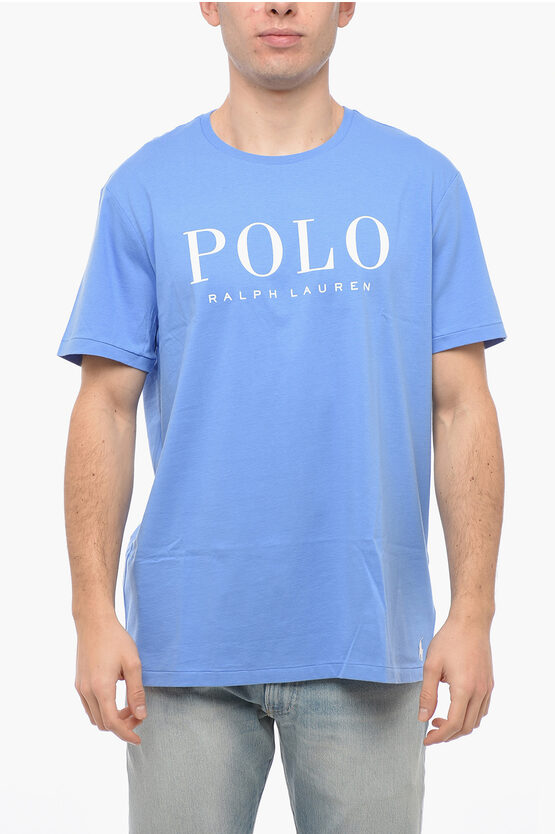 POLO RALPH LAUREN CREW NECK SLIM FIT T-SHIRT WITH PRINTED LOGO