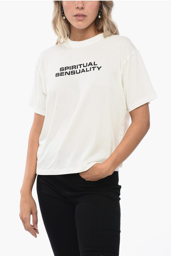 Shop Liberal Youth Ministry Crew Neck Spiritual Sensuality Printed T-shirt