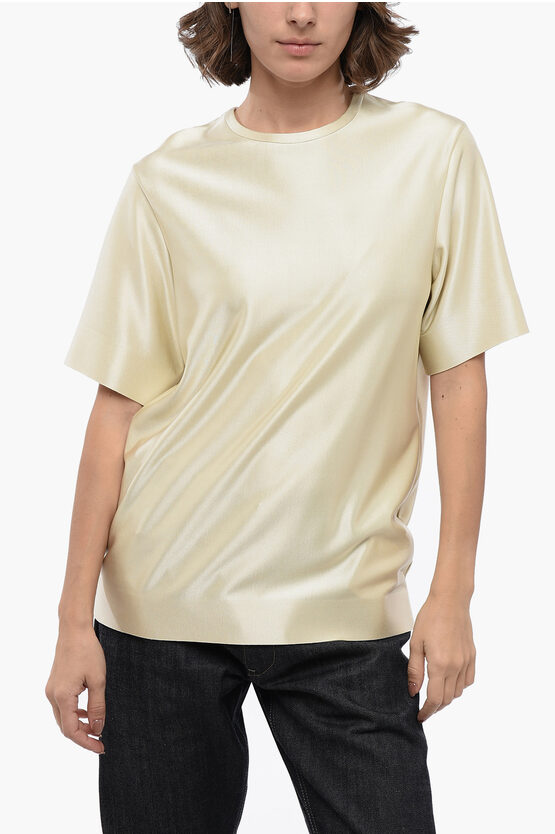 Jil Sander Crew Neck Stretch Viscose T-shirt