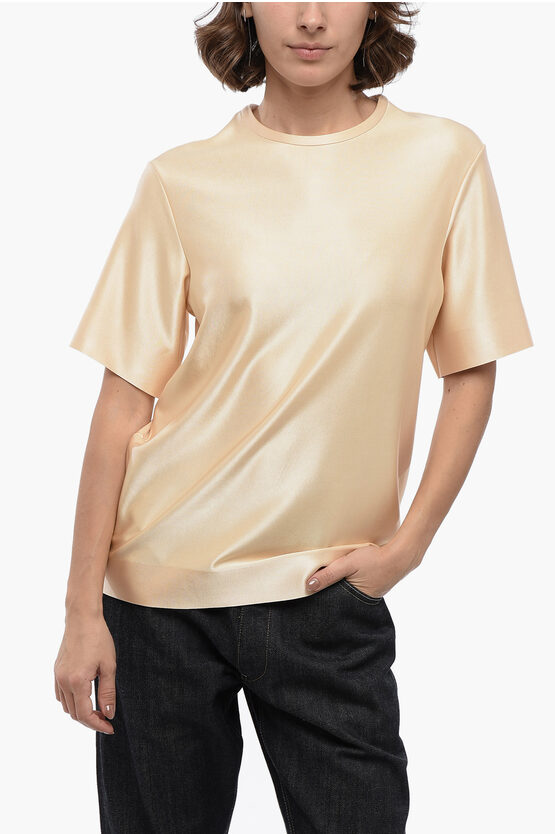 Jil Sander Crew-neck Short-sleeve T-shirt In Neutrals