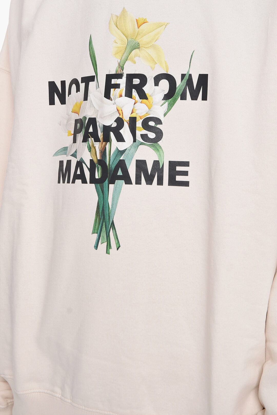 Drôle de Monsieur Crew-Neck Sweatshirt with Flowers-Print