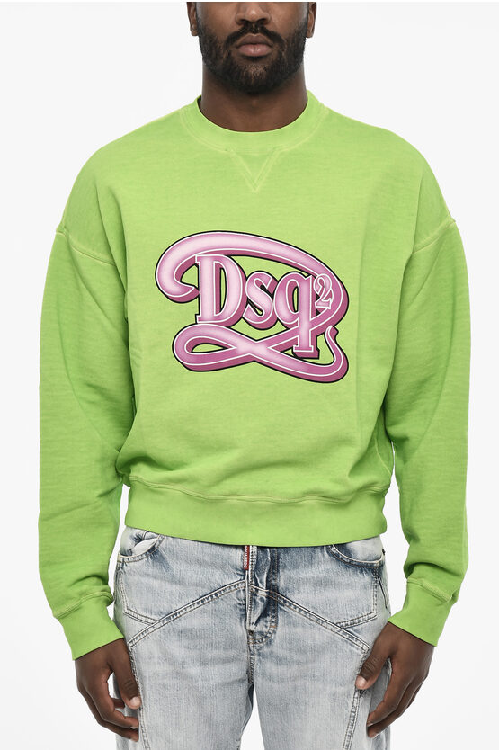 Dsquared2 Crew-neck Sweatshirt With Frontal Monogram