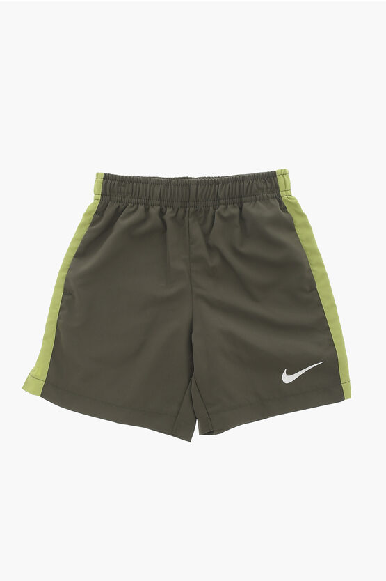 Crew-neck T-Shirt and Dri-Fit Shorts with Printed Logo