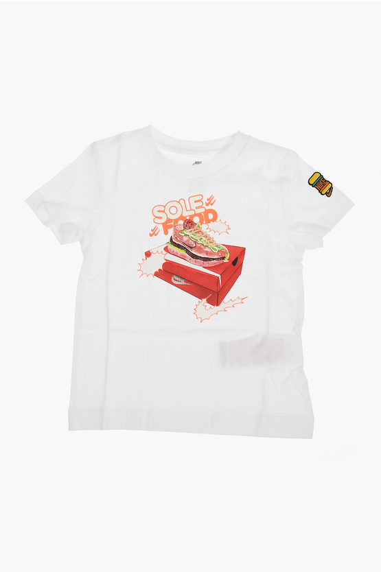 Crew Neck T-Shirt SOLE FOOD with Front Print