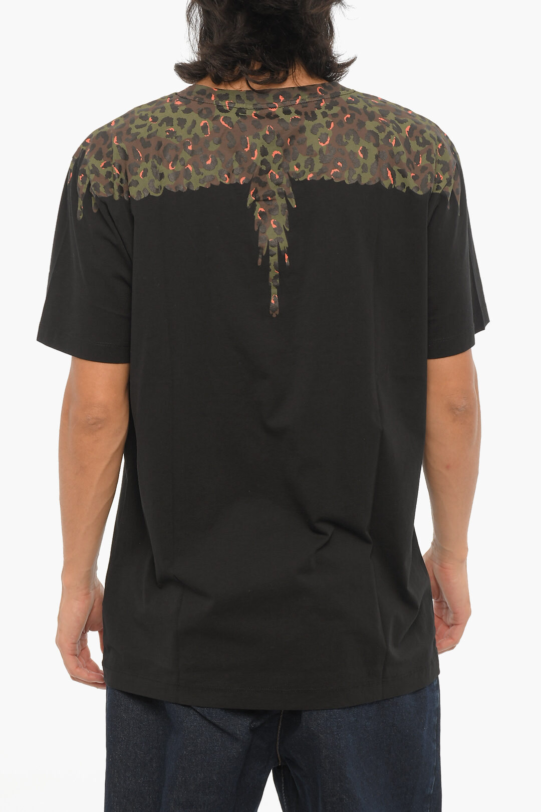 Marcelo Burlon Crew-neck T-shirt with Animal Detail men - Glamood Outlet
