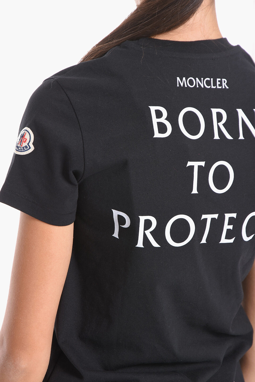 1270~SHIRT Crew-neck T-shirt with Contrasting Lettering