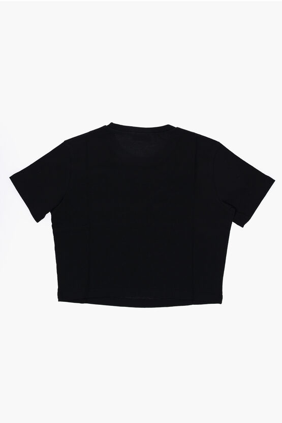 Crew-Neck T-shirt with Embossed Logo