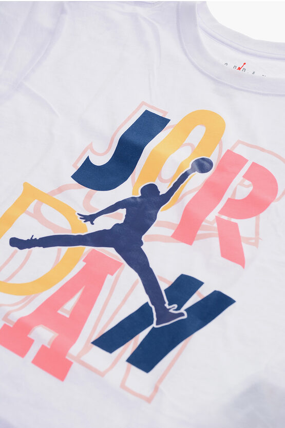 Crew-Neck T-shirt with Logo Maxi