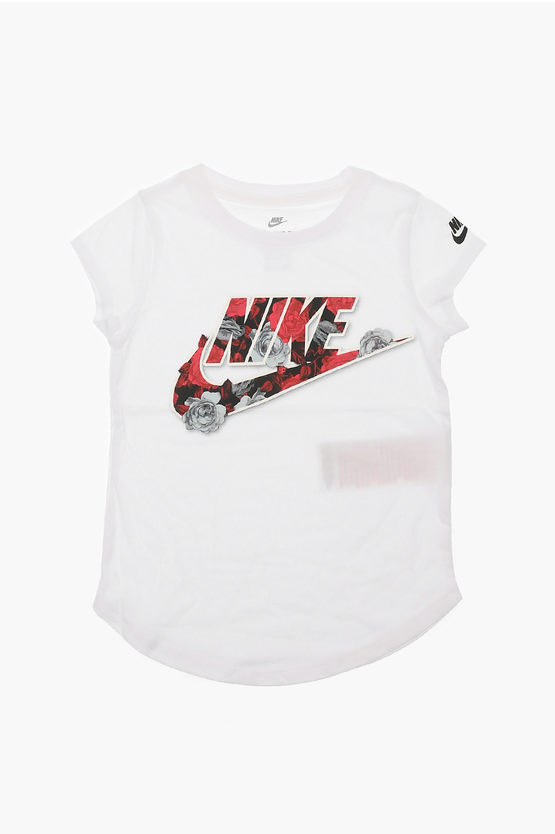 Nike Crew-neck T-shirt With Print In White