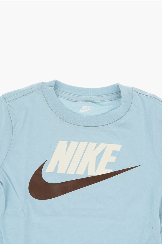 Crew-neck T-Shirt with Printed Logo