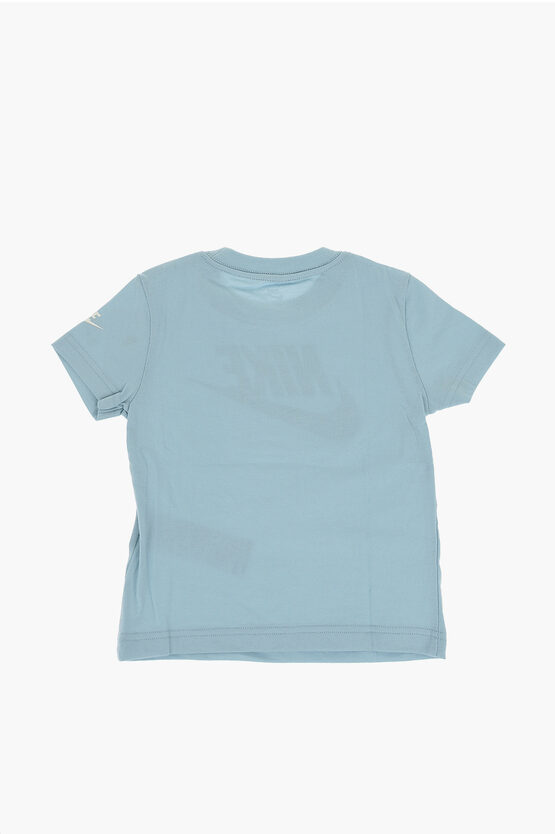 Crew-neck T-Shirt with Printed Logo