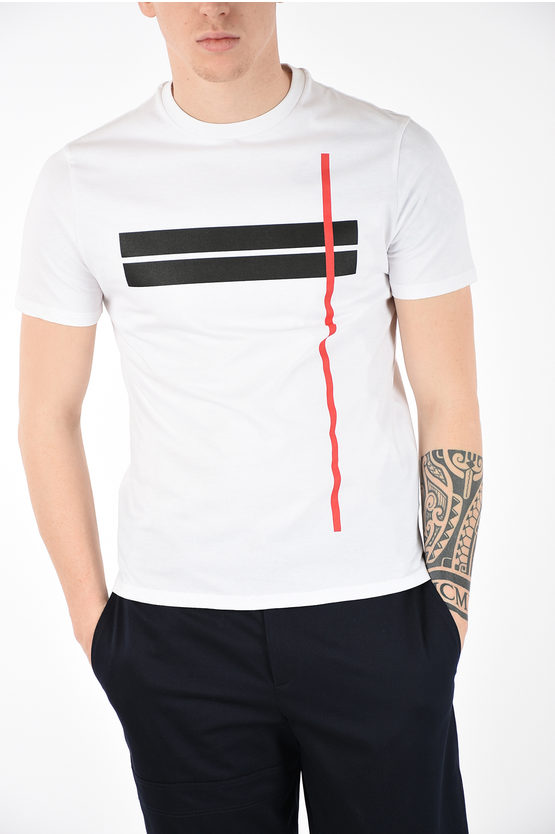 Neil Barrett Crew Neck T-shirt In White