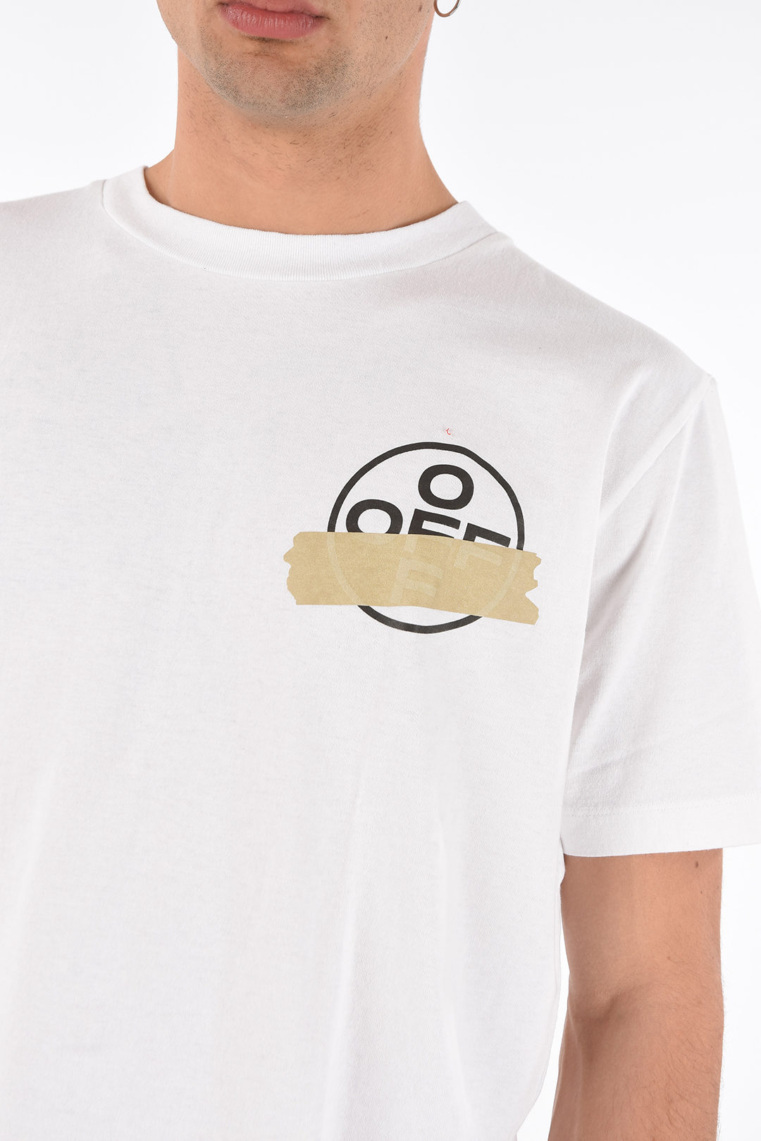 Off-White crew-neck TAPE ARROWS t-shirt men - Glamood Outlet